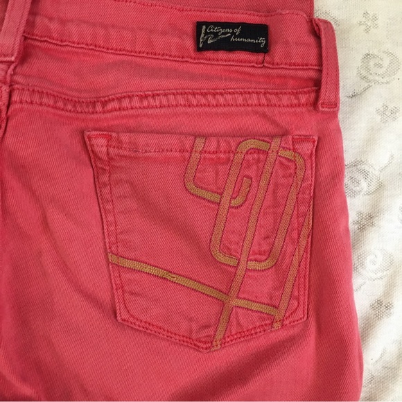 Citizens of Humanity Coral Avedon Pop Art Skinny Jeans size 25 - Picture 2 of 6